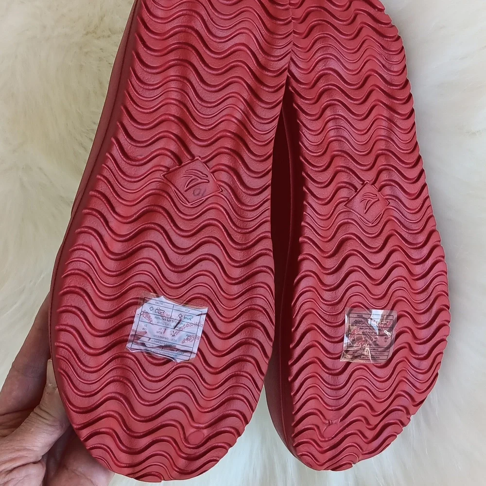 ❤️Sperry preppy patriotic July 4th red float slides with logo - Picture 4 of 10